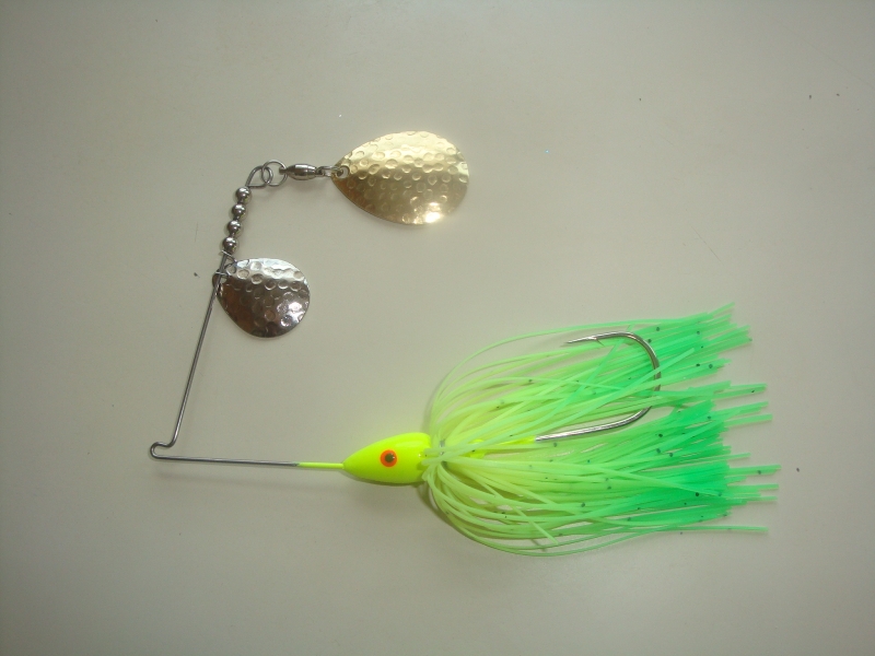 5 Silicone Skirts Pumpkin /Chart Tip 5-218 Fish Spinnerbait Buzz - Foto 11